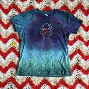 Y2K Tie-Dye Spider Tee – Size Medium